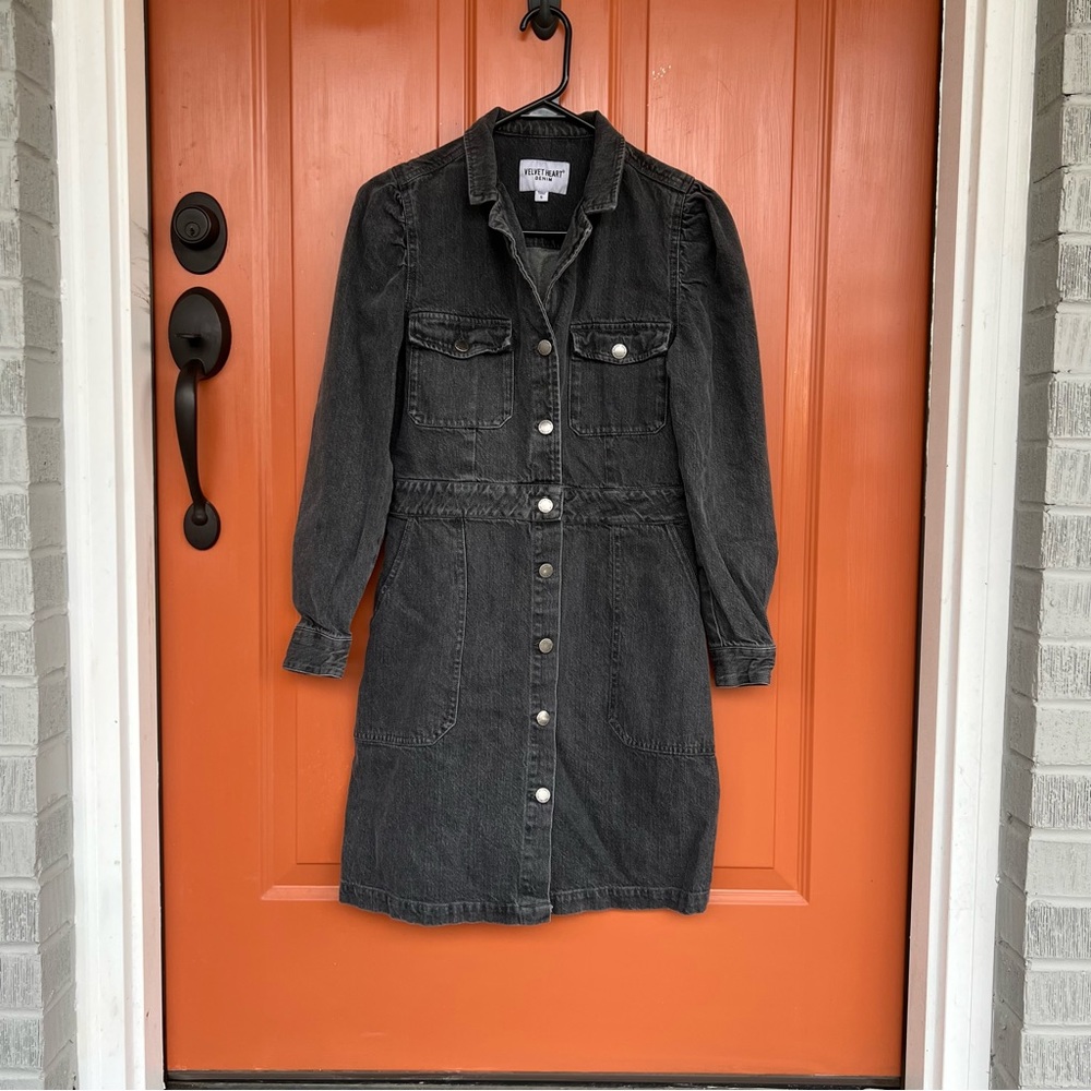 Velvet Heart Denim Dress size small